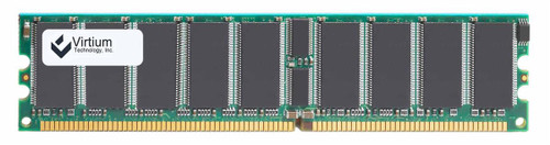 VL381L3223E-B0S Virtium 256MB PC2100 DDR-266MHz ECC Unbuffered CL2.5 184-Pin DIMM Single Rank Memory Module