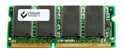 VM466S1724-GAS Virtium 128MB PC133 133MHz non-ECC Unbuffered CL3 144-Pin SoDimm Dual Rank Memory Module