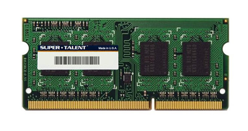 W1600SB8Gx Super Talent 8GB PC3-12800 DDR3-1600MHz non-ECC Unbuffered CL11 204-Pin SoDimm Dual Rank Memory Module