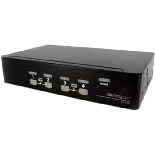 SV431DUSBU StarTech 4-Port USB 1U Rack-mountable KVM Switch with OSD