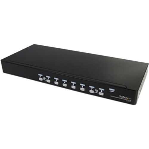 SV831DUSBU StarTech 8-Port 1U Rack-mountable USB KVM Switch with OSD