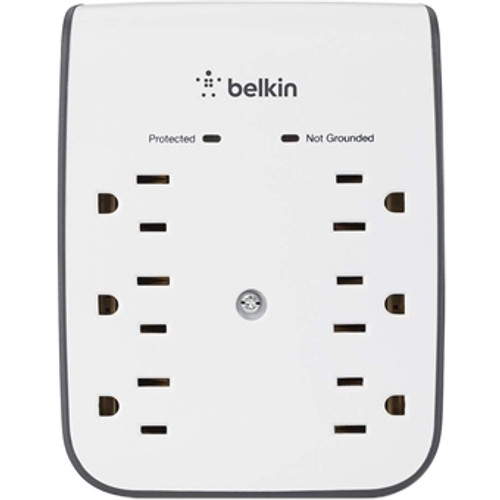 BSV602BG Belkin 6 Outlet Wall Mount Surge Protector With 2.1a Usb Charging 6X Nema 5-15r (Refurbished)