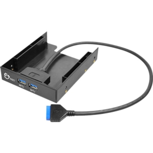 AC-US0011-S1 SIIG USB 3.0 2-Port Pass-Thru Bay Adapter USB Type A Female USB 20.5 Black