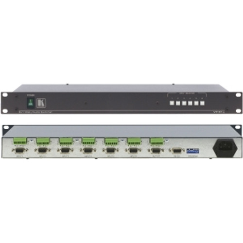 VP-61XL Kramer VP-61XL VGA Switch 6 x HD-15 VGA In, 6 x Terminal Block Audio In, 1 x HD-15 VGA Out, 1 x Terminal Block Audio Out, 1 x DB-9 Serial