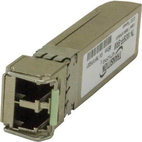 TN-10GSFP-SRM Transition Networks SFP+ Module For Data Networking, Optical Network 1 LC 10GBase-SR Network Optical Fiber Multi-mode 10 Gigabit Ethernet