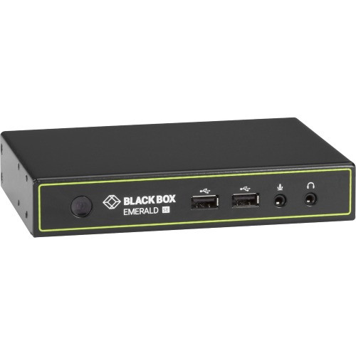 EMD2000SE-R Black Box Emerald&trade; SE DVI KVM-over-IP Matrix Switch Receiver Single Head, Full HD DVI, VUSB 2.0, Serial, Audio