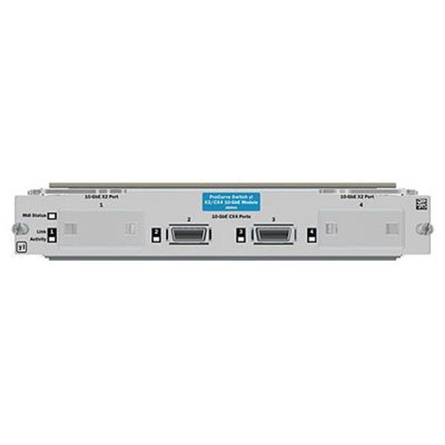 J869461001 HP ProCurve Switch yl 2-Ports 10-GbE CX4 + 2-Ports 10-GbE X2 Expansion Module (Refurbished)