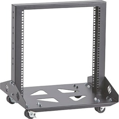 RM210A Black Box 11u 2-Post Rack 22.47in X 19.86 Ind M6 Square Holes 1000lb. Capacit