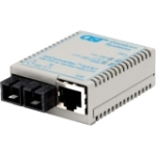 1602-0-1 miConverter/S 10/100 Ethernet Fiber Media Converter RJ45 SC Multimode 5km 1 x 10/100BASE-T, 1 x 100BASE-FX, USB/US AC Powered,