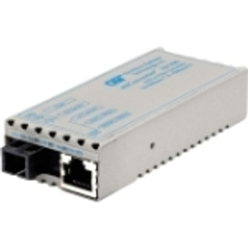 1110-1-6 miConverter 10/100 Ethernet Single-Fiber Media Converter RJ45 SC Single-Mode BiDi 20km 1 x 10/100BASE-TX, 1 x 100BASE-BX-U (1310/1550), USB Powered,