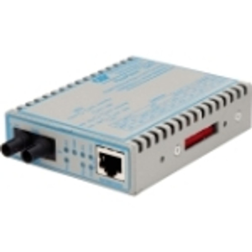 4707-0 FlexPoint 10/100/1000 Gigabit Ethernet Fiber Media Converter RJ45 ST Single-Mode 12km 1 x 10/100/1000BASE-T; 1 x 1000BASE-LX; No Power Adapter;