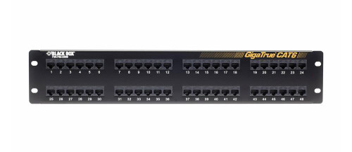 JPM612A-R8 Black Box Gigatrue Cat6 Patch Panel 48-Ports