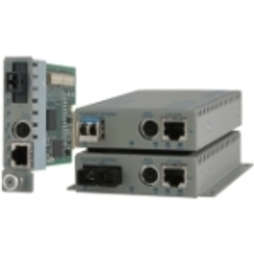 8900N-0-D Omnitron Systems iConverter Fast Ethernet Media Converter 1 x Network (RJ-45) 1 x ST Ports 10/100Base-TX, 100Base-FX Wall Mountable