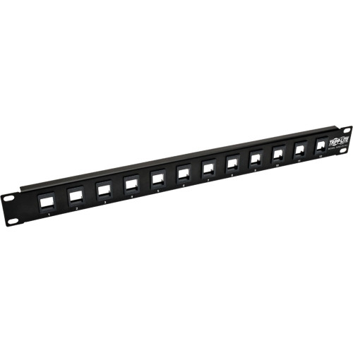 N062-012-KJ Tripp Lite Patch Panel Black 1u 19 12-Ports