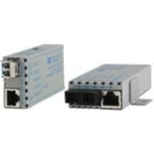 1239-0-1Z Omnitron Systems Gigabit Fiber Media Converter Network (RJ-45) Gigabit Ethernet 10/100/1000Base-T, 1000Base-X SFP Wall Mountable