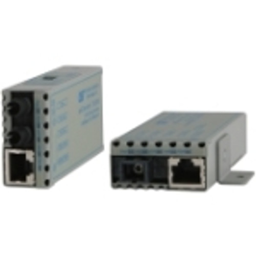 1110-3-6W Omnitron Systems Miniature 10/100BASE-TX to 100BASE-FX Ethernet Media Converter 1 x Network (RJ-45) 1 x SC Ports 100Base-FX, 10/100Base-TX External,