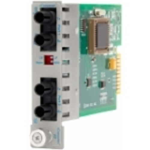 8620-51 iConverter 100Mbps Ethernet Fiber to Fiber Media Converter ST Multimode 2km to Single-Mode 30km Module 1 x 100BASE-FX; 1 x 100BASE-LX; Internal