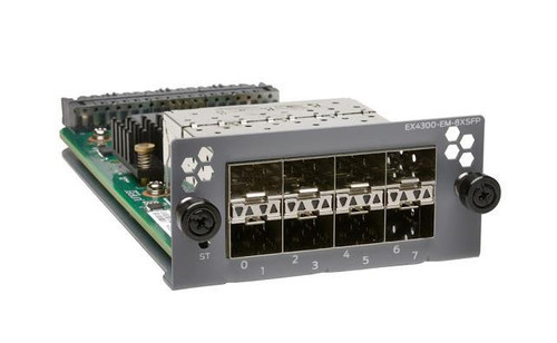611-051310 Juniper 8-Ports 1GbE/10GbE SFP+ Uplink Module for EX4300-32F and EX4300-32F-DC (Refurbished)