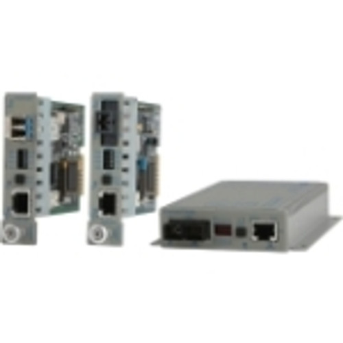 8703-2-DW Omnitron Systems T1/E1 Managed Media Converter 1 x SC Ports T1/E1 Desktop, Wall Mountable