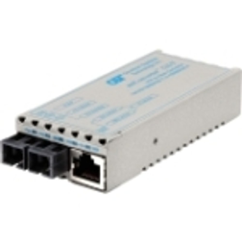 1223-2-6 miConverter 10/100/1000 Gigabit Ethernet Fiber Media Converter RJ45 SC Single-Mode 34km 1 x 10/100/1000BASE-T; 1 x 1000BASE-LX; USB Powered;