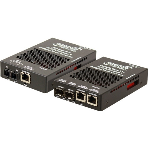 SGFEB1040-230 Transition Networks 10/100/1000 Ethernet Media Converter Stand-Alone Network (RJ-45) Gigabit Ethernet 10/100/1000Base-T, 1000Base-X 2 x Expansion