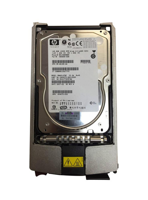 404670-002 HP 146.8GB 10000RPM Ultra-320 SCSI 80-Pin LVD Hot Swap 3.5-inch  Internal Hard Drive with Tray