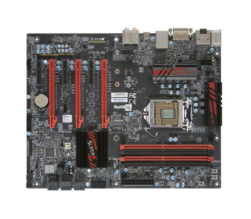 C7Z170SQO SuperMicro LGA1151 Intel Z170 DDR4 SATA3usb3.1 M.2 Agbe Atx Motherboard (Refurbished)