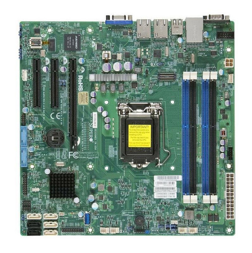 X10SLMFO SuperMicro X10slm F O LGA1150 Intel C224 DDR3 SATA3 Usb 3.0 2GBe micro-ATX Server Motherboard (Refurbished)