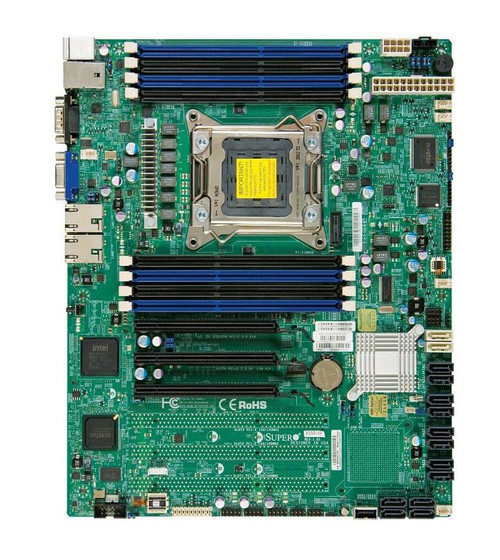 X9SRI-3F SuperMicro Socket R Xeon E5-2600/1600 and E5-2600/1600 v2 8 x DDR3 DIMM Slots 2 x SATA3 4 x SATA2 Intel C606 Chipset ATX Motherboard (Refurbished)
