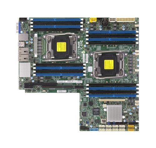X10DRWITB SuperMicro Dual Socket R3 LGA 2011 Xeon E5-2600 v4 / v3 Intel C612 Chipset DDR4 16 x DIMM 10 x SATA 6Gbps Proprietary WIO Server Motherboard