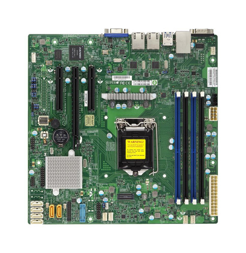 X11SSL-B SuperMicro Socket H4 LGA 1151 Xeon E3-1200 v5 / v6 Intel C232 Chipset DDR4 4 x DIMM 6 x SATA 6Gbps micro-ATX Server Motherboard (Refurbished)