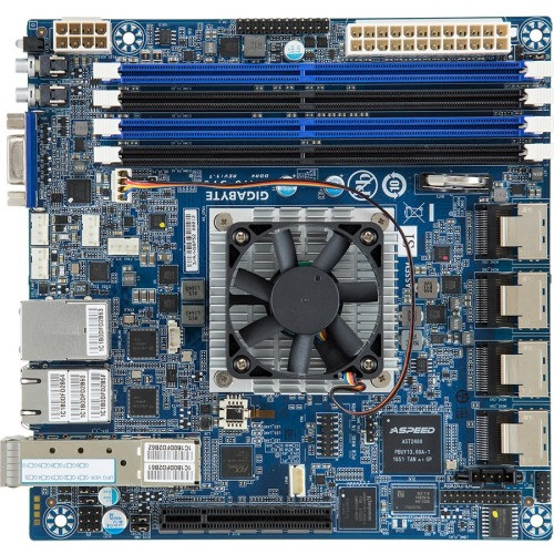MA10-ST0 Gigabyte Server Motherboard Intel Chipset Socket BGA-1310 Intel Atom C3958 Hexadeca-core (16 Core) 2 GHz (Refurbished)
