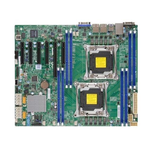 X10DRHITB SuperMicro Dual Socket R3 LGA 2011 Xeon E5-2600 v4 / v3 Intel C612 Chipset DDR4 16 x DIMM 10 x SATA 6Gbps E-ATX Server Motherboard (Refurbished)