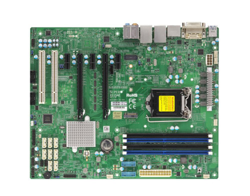 X11SAE-O SuperMicro Socket H4 LGA 1151 Xeon E3-1200 v5 / v6 Intel C236 Chipset DDR4 4 x DIMM 8 x SATA 6Gbps ATX Server Motherboard (Refurbished)