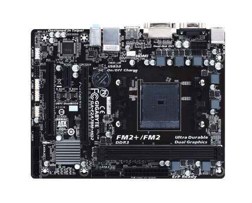 GA-F2A78M-HD2 Gigabyte Ultra Durable 4 Plus Desktop Motherboard AMD A78 Chipset Socket FM2+ (Refurbished)