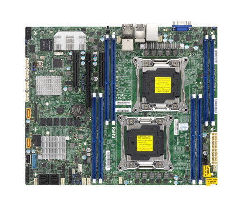 MBD-X10DRL-CT SuperMicro X10DRL-CT Dual Socket R3 LGA 2011 Xeon E5-2600 v4 / v3 Intel C612 Chipset DDR4 8 x DIMM 6 x SATA 6Gbps 8 x SAS 12Gbps ATX Server