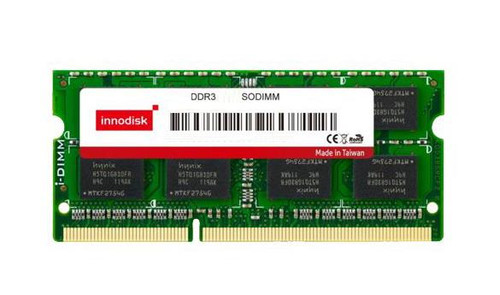 Innodisk 4GB PC3-10600 DDR3-1333MHz non-ECC Unbuffered CL9 204-Pin SoDimm 1.35V Low Voltage Single Rank Memory Module