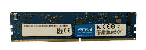 Crucial 16GB PC4-23400 DDR4-2933MHz Registered ECC CL21 288-Pin NVDIMM 1.2V Single Rank Memory Module