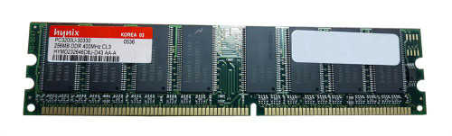 Hynix 256MB PC3200 DDR-400MHz non-ECC Unbuffered CL3 184-Pin DIMM Memory Module