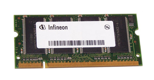 Infineon 1GB PC3200 DDR-333MHz non-ECC Unbuffered CL2.5 200-Pin SoDimm Memory Module