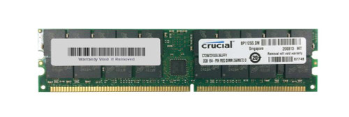 Crucial 2GB PC2700 DDR-333MHz Registered ECC CL2.5 184-Pin DIMM 2.5V Memory Module
