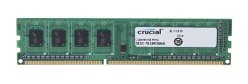 Crucial 2GB PC3-12800 DDR3-1600MHz non-ECC Unbuffered CL11 240-Pin DIMM Memory Module