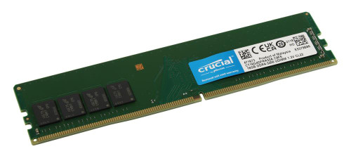 Crucial 16GB PC4-25600 DDR4-3200MHz non-ECC Unbuffered CL22 288-Pin DIMM 1.2V Dual Rank Memory Module