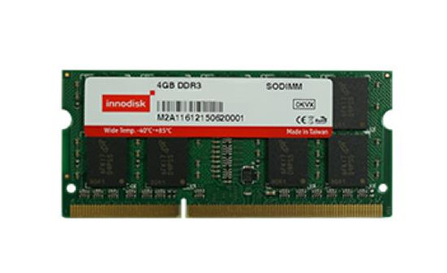 Innodisk 4GB PC3-12800 DDR3-1600MHz ECC Unbuffered CL11 204-Pin SoDimm 1.35V Low Voltage Single Rank Memory Module