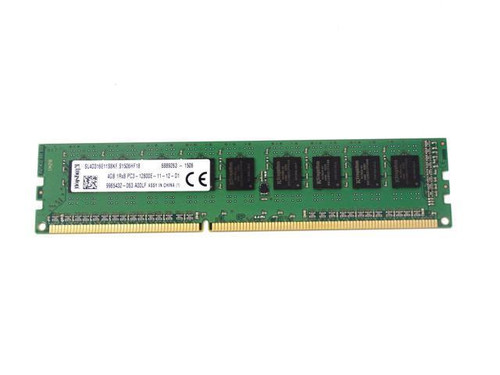 Kingston 4GB PC3-12800 DDR3-1600MHz ECC Unbuffered CL11 240-Pin DIMM Single Rank Memory Module