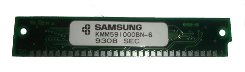 Samsung 1MB FastPage 70ns 5v 30-Pin SIMM Memory Module