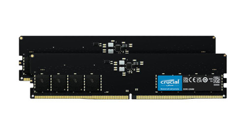 Crucial 16GB Kit (2 X 8GB) PC5-38400 DDR5-4800MHz non-ECC Unbuffered CL40 288-Pin DIMM 1.1V Single Rank Memory