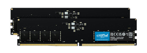 Crucial 64GB Kit (2 x 32GB) PC5-44800 DDR5-5600MHz Non-ECC Unbuffered CL46 288-Pin DIMM 1.1V Single Rank Memory Module