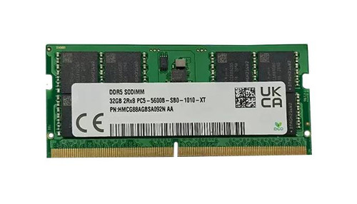 Hynix 32GB PC5-44800 DDR5-5600MHz Non-ECC Unbuffered CL40 262-Pin SoDIMM 1.1V Dual Rank Memory Module