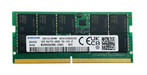 Samsung 16GB PC5-38400 DDR5-4800MHz ECC Unbuffered CL40 262-Pin